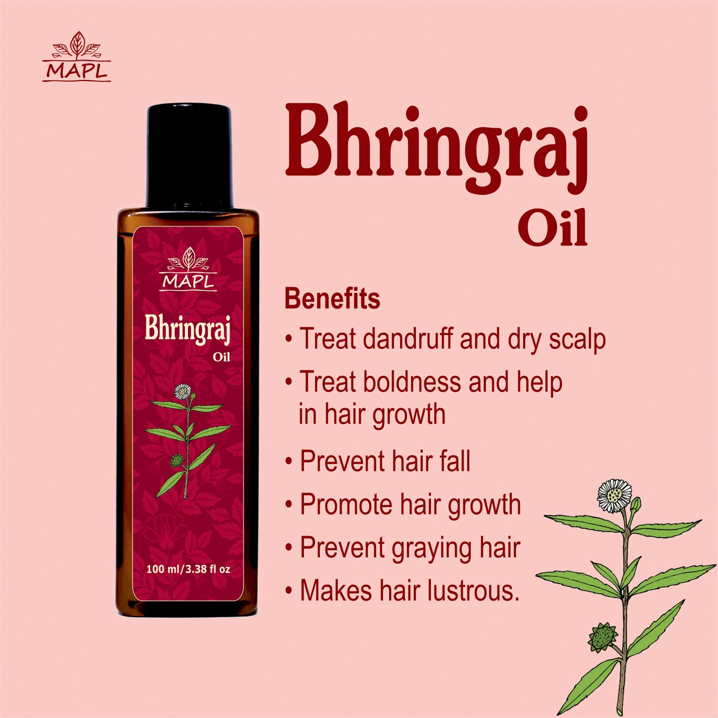 Bhringraj Ayurvedic Hair Oil