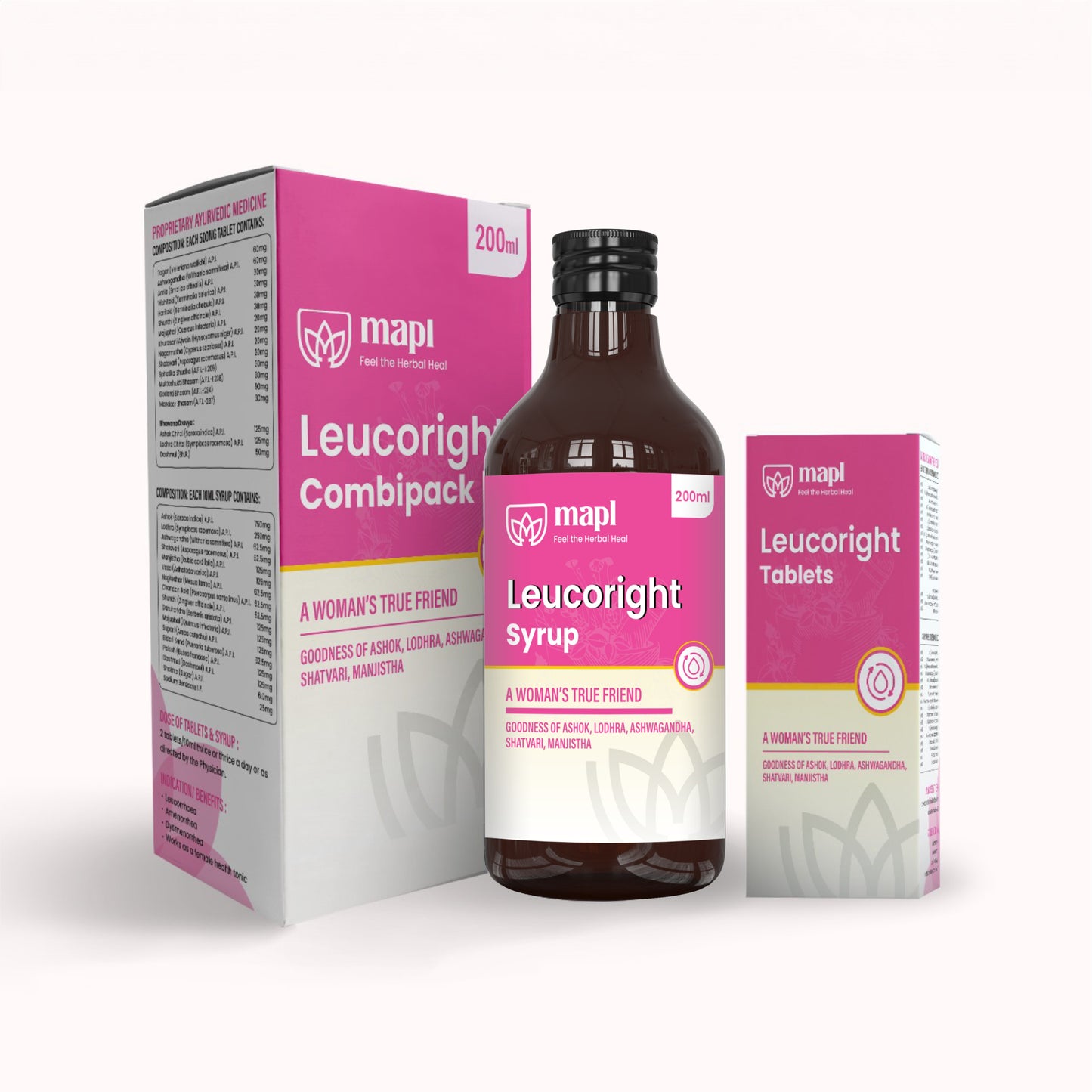 Leucoright Syrup and Tablet Combi Pack