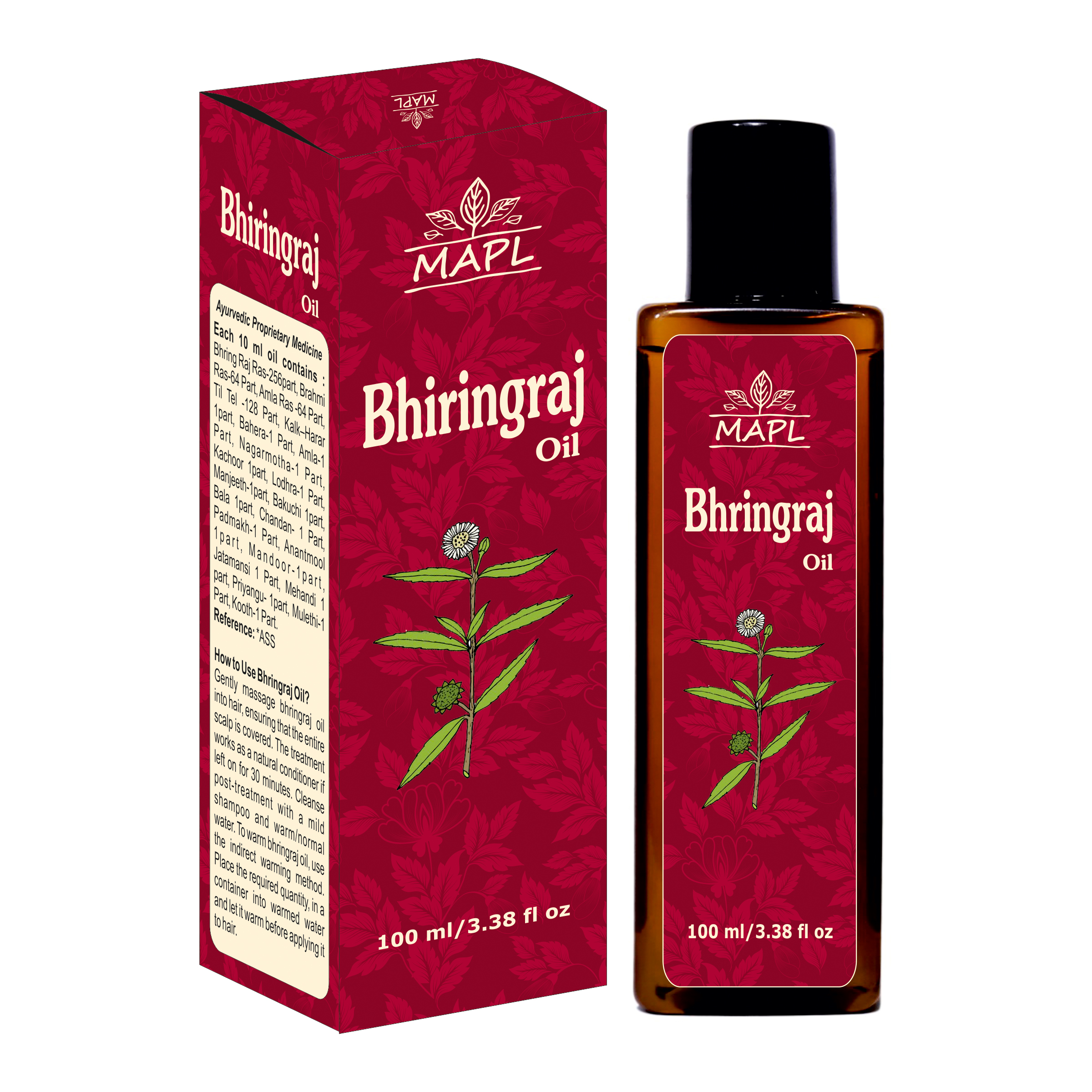 Bhringraj Ayurvedic Hair Oil 100ml