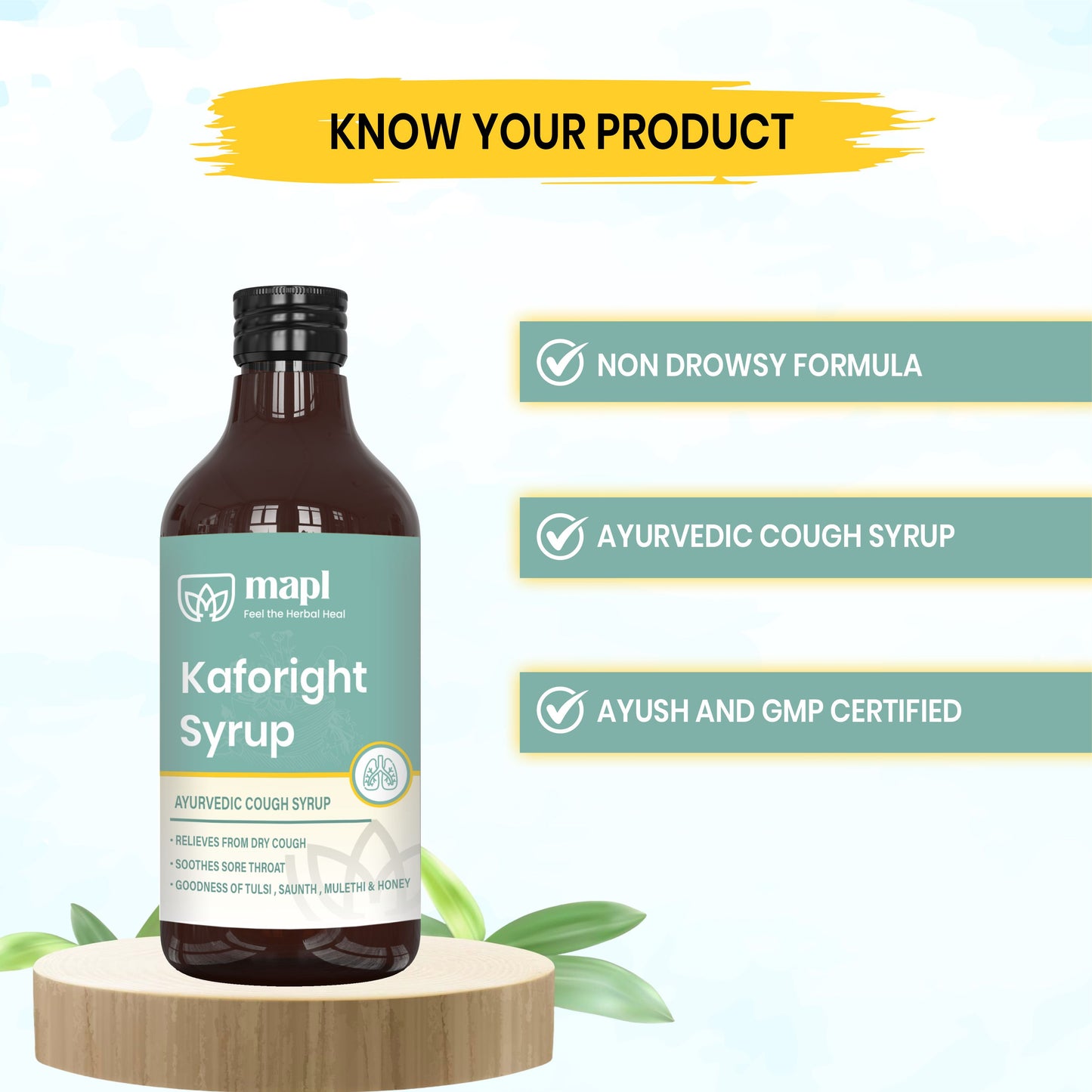 Kaforight Cough Relief Syrup (For Dry Cough)