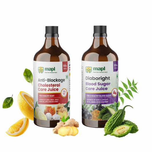 Cholesterol Care Juice & Diabetes Juice combo pack ( 500 ml each )